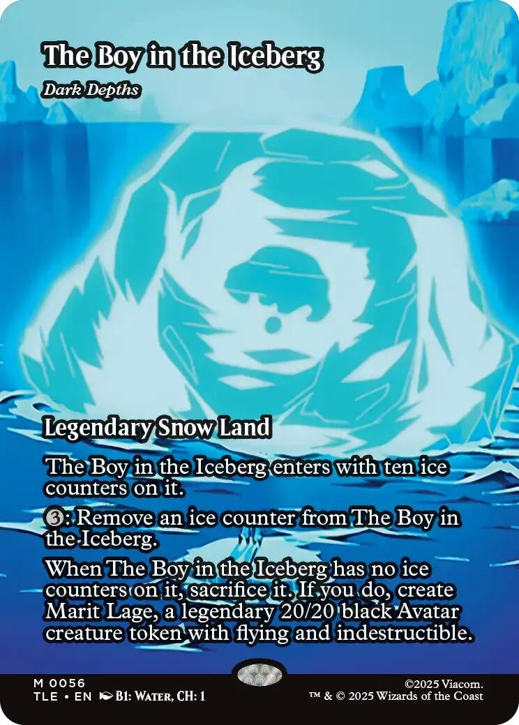 Image for The Boy in the Iceberg - Dark Depths (Borderless) (56) (TLE) - Magic: The Gathering