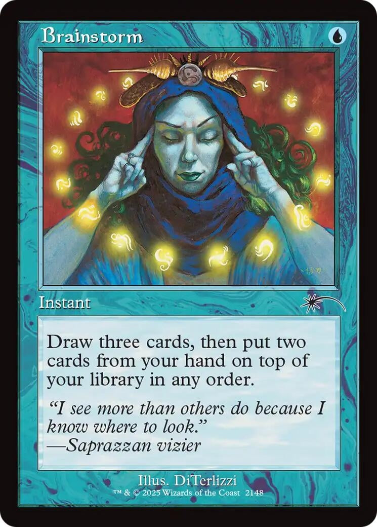 Image for Brainstorm (2148) (Retro Frame) (2148) (SLD) - Magic: The Gathering