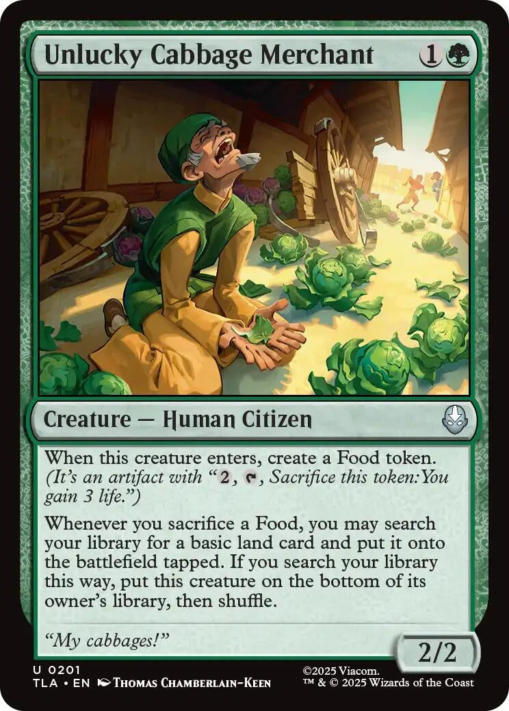Image for Unlucky Cabbage Merchant (201) (TLA) - Magic: The Gathering