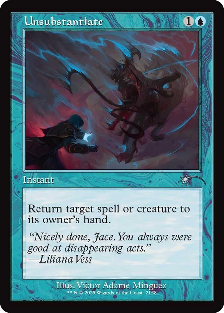 Image for Unsubstantiate (Retro Frame) (2158) (SLD) - Magic: The Gathering