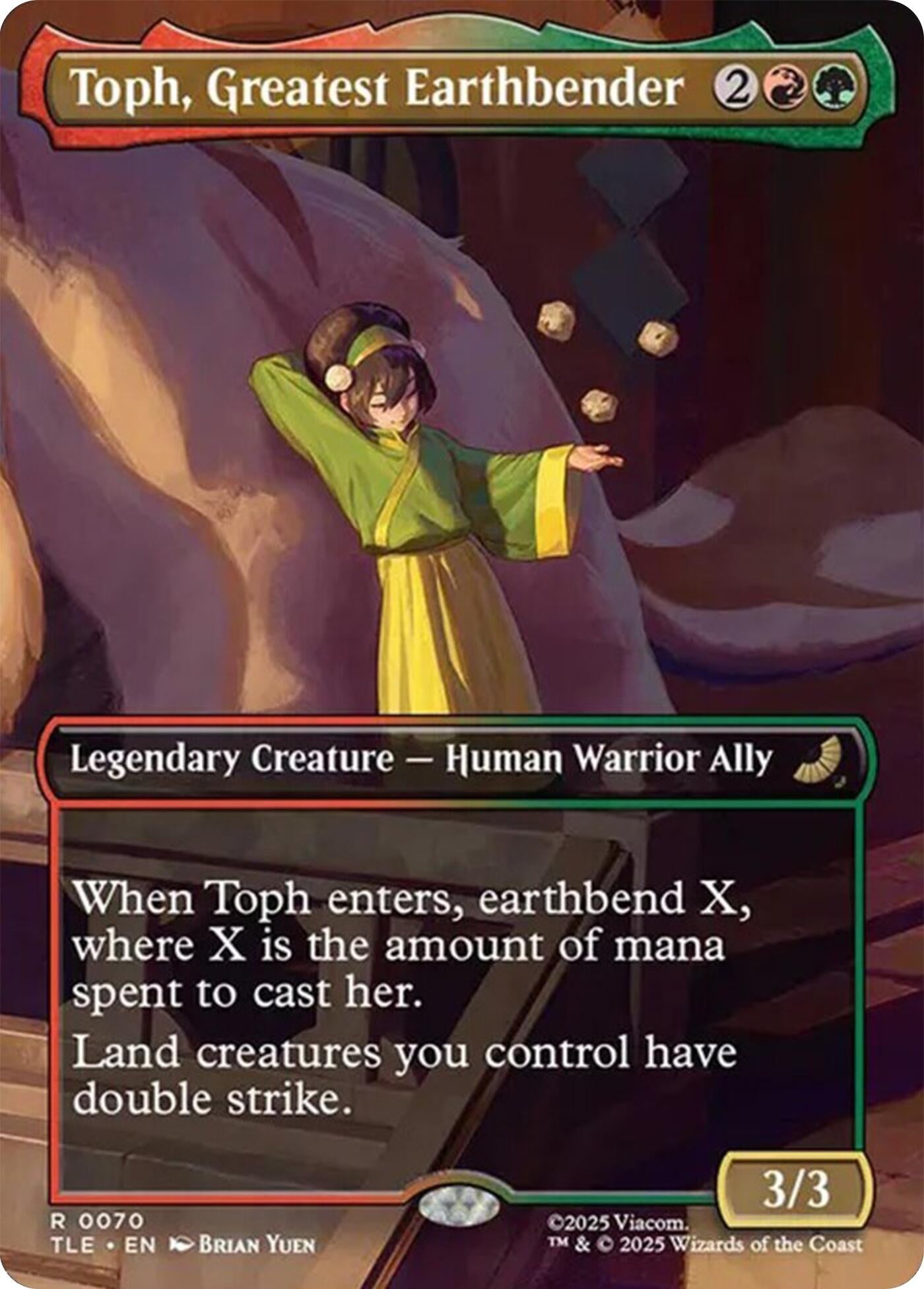 Image for Toph, Greatest Earthbender (Borderless) (70) (TLE) - Magic: The Gathering