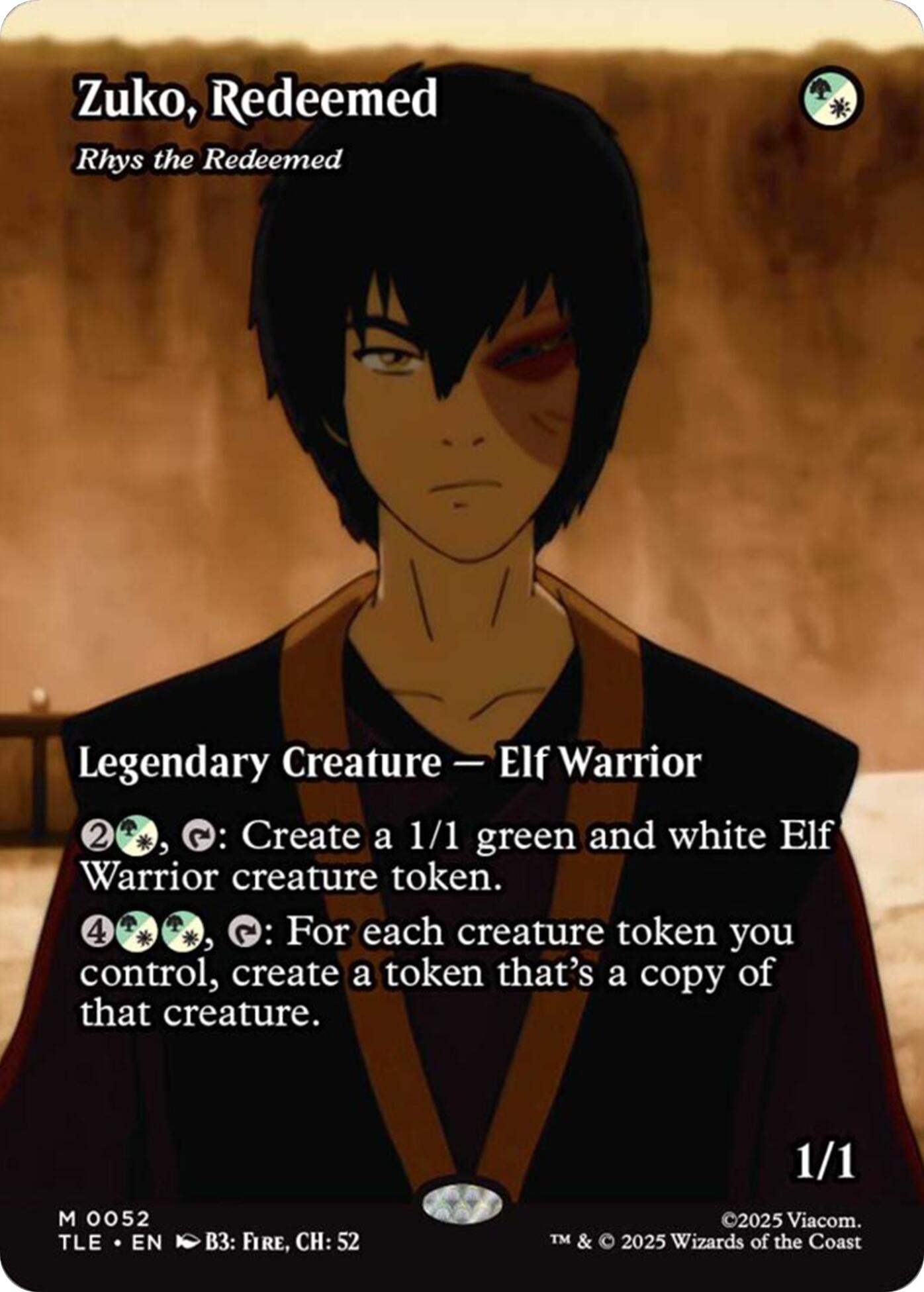 Image for Zuko, Redeemed - Rhys the Redeemed (Borderless) (52) (TLE) - Magic: The Gathering