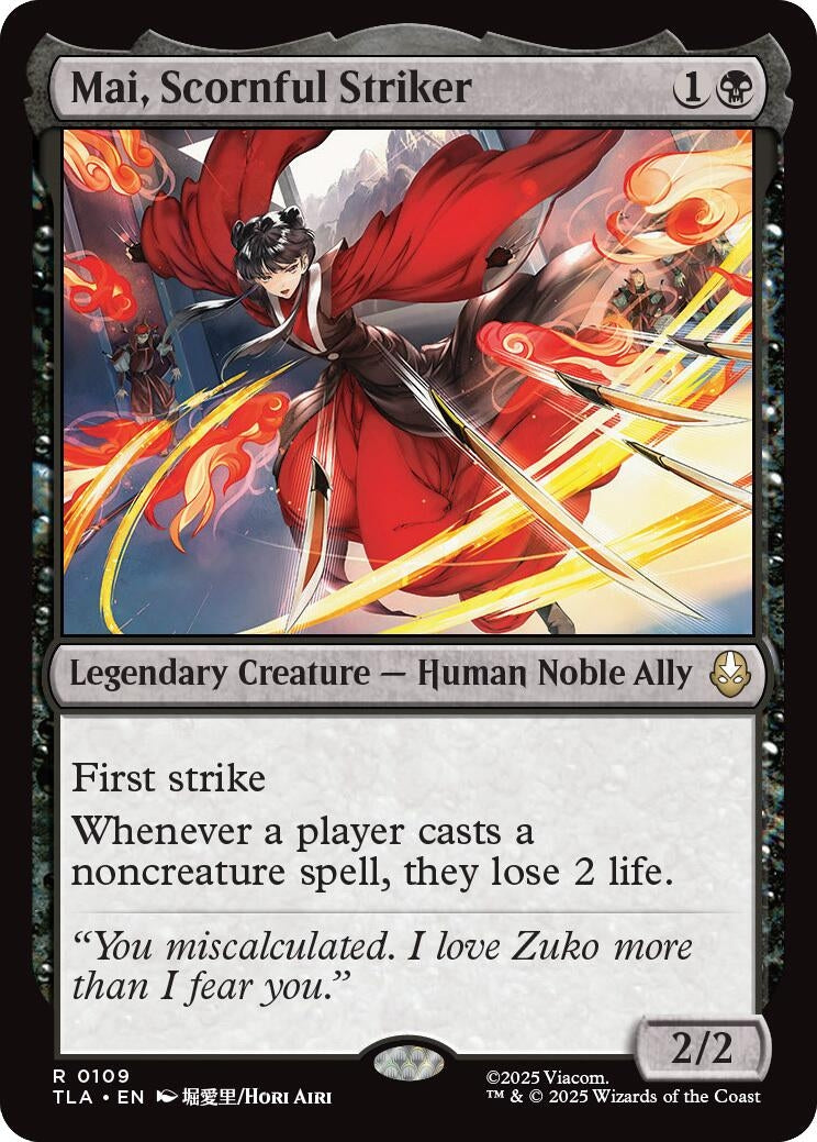 Image for Mai, Scornful Striker (109) (TLA) - Magic: The Gathering