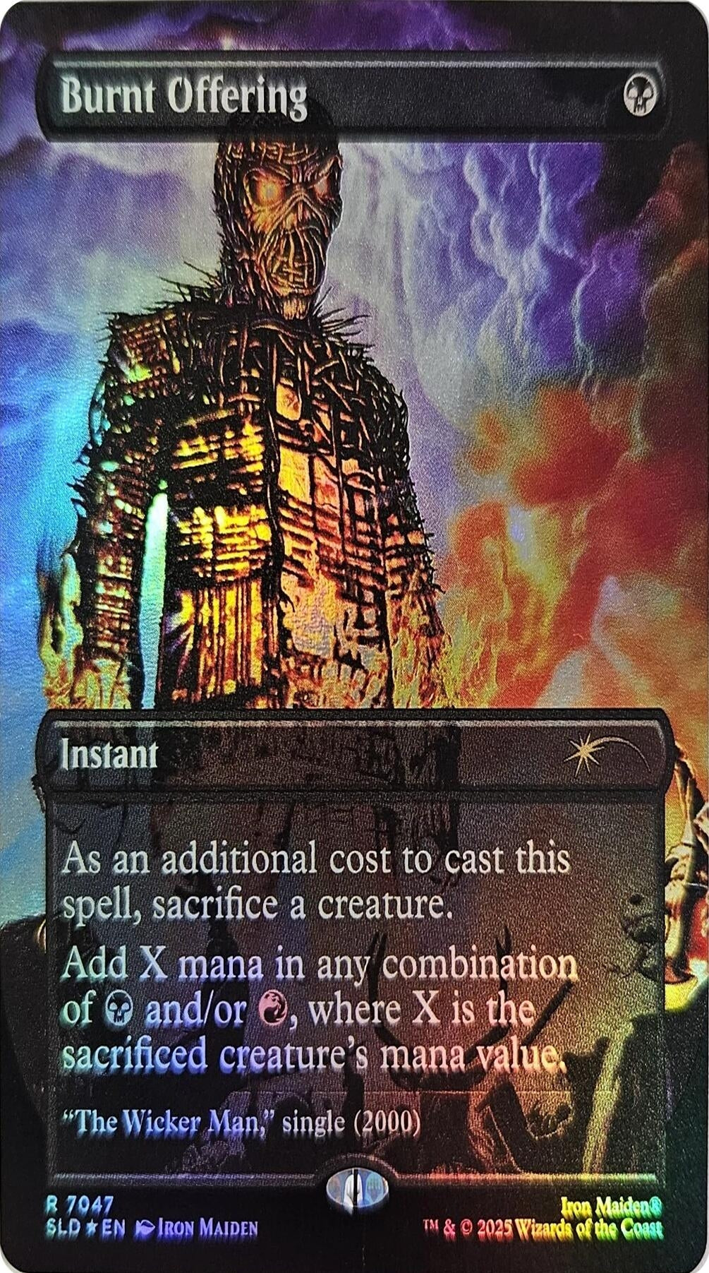 Image for Burnt Offering (Rainbow Foil) (7047) (SLD) - Magic: The Gathering