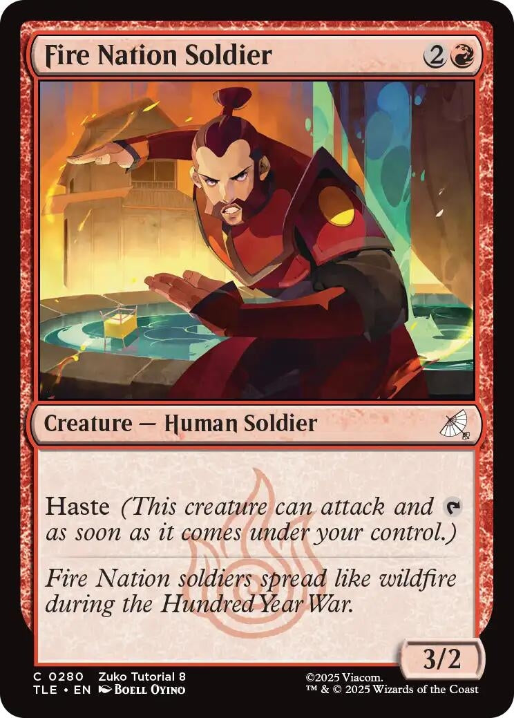 Image for Fire Nation Soldier (0280) (280) (TLE) - Magic: The Gathering