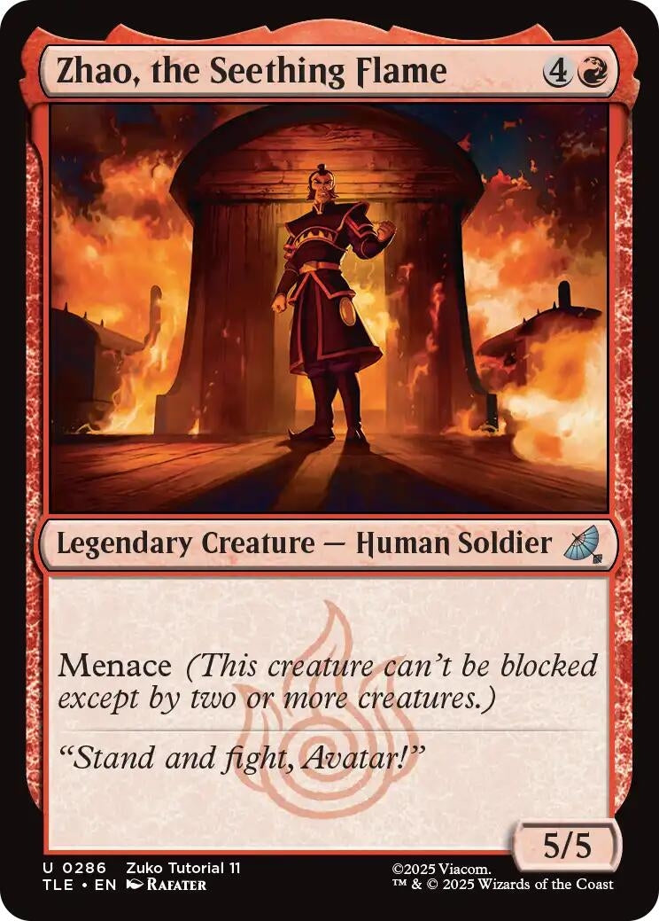 Image for Zhao, the Seething Flame (0286) (286) (TLE) - Magic: The Gathering