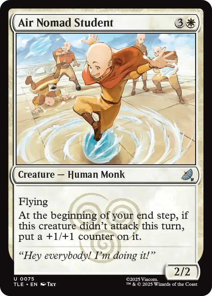 Image for Air Nomad Student (75) (TLE) - Magic: The Gathering