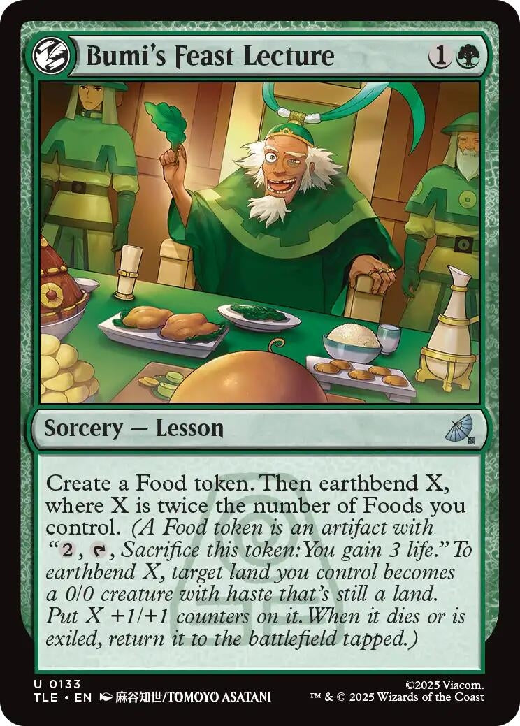 Image for Bumi's Feast Lecture (133) (TLE) - Magic: The Gathering