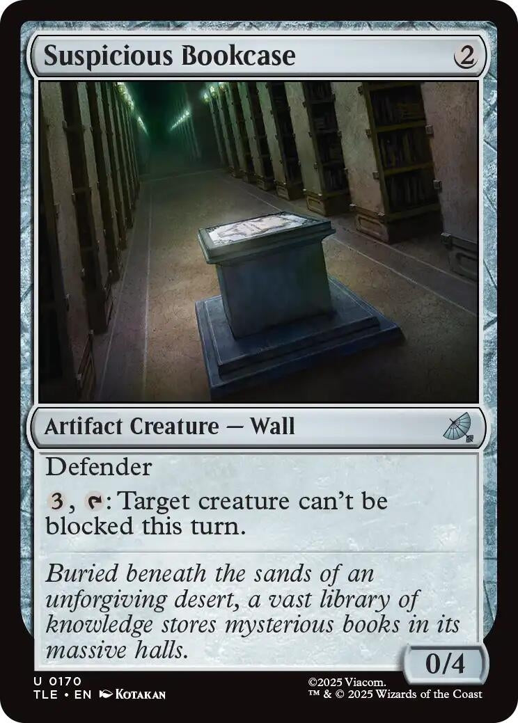 Image for Suspicious Bookcase (170) (TLE) - Magic: The Gathering