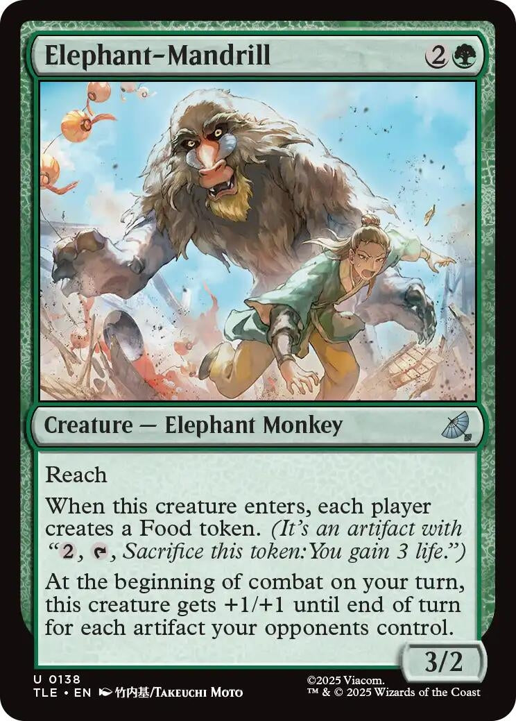 Image for Elephant-Mandrill (138) (TLE) - Magic: The Gathering