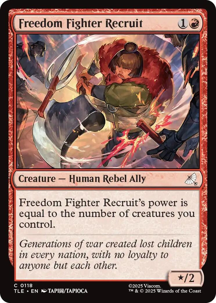 Image for Freedom Fighter Recruit (118) (TLE) - Magic: The Gathering