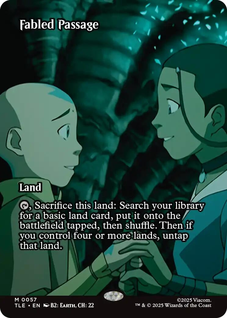 Image for Fabled Passage (Borderless) (57) (TLE) - Magic: The Gathering