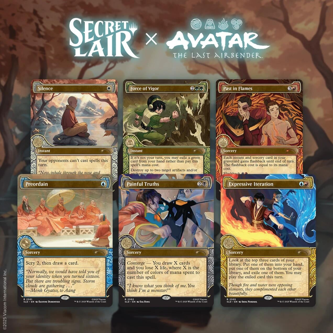 Image for Secret Lair x Avatar: The Last Airbender: One with the Elements - Non-Foil Edition - Magic: The Gathering