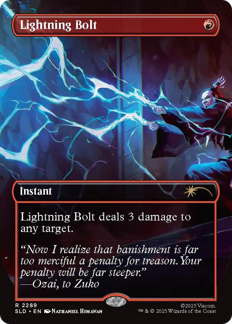 Image for Lightning Bolt (2289) (2289) (SLD) - Magic: The Gathering