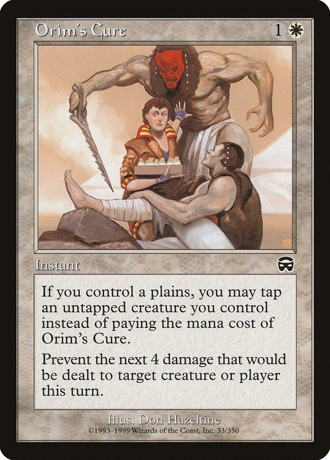 Image for Orim's Cure (33) (MMQ) - Magic: The Gathering