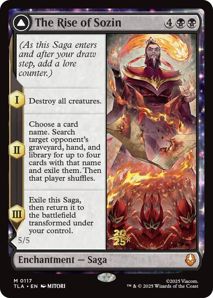 Image for The Rise of Sozin (117) (PRE) - Magic: The Gathering