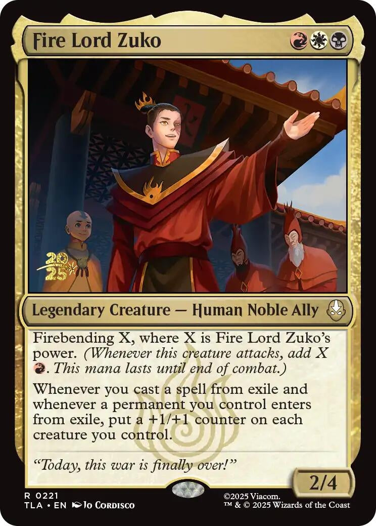 Image for Fire Lord Zuko (221) (PRE) - Magic: The Gathering