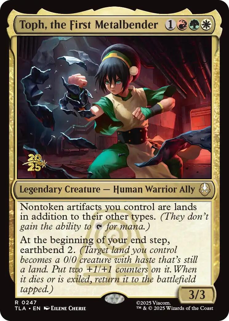 Image for Toph, the First Metalbender (247) (PRE) - Magic: The Gathering