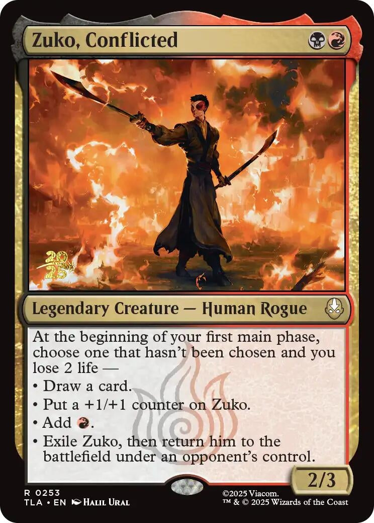 Image for Zuko, Conflicted (253) (PRE) - Magic: The Gathering
