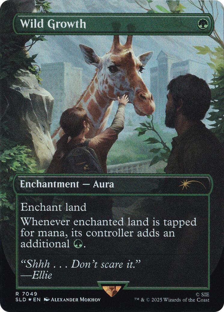 Image for Wild Growth (Rainbow Foil) (7049) (SLD) - Magic: The Gathering