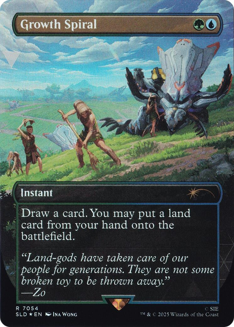 Image for Growth Spiral (7054) (Rainbow Foil) (7054) (SLD) - Magic: The Gathering