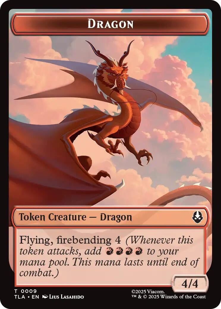 Image for Dragon // Food (0019) Double-Sided Token (9 // 19) (TLA) - Magic: The Gathering