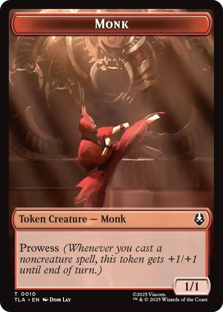 Image for Monk // Food (0021) Double-Sided Token (10 // 21) (TLA) - Magic: The Gathering