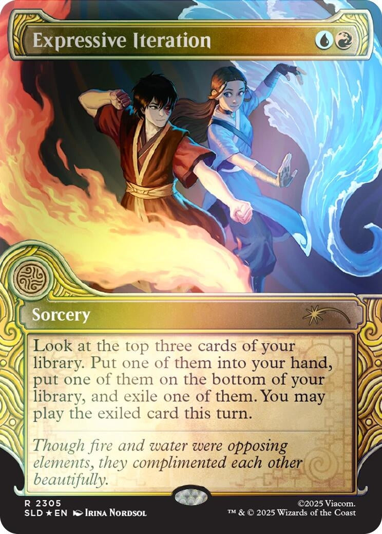 Image for Expressive Iteration (Rainbow Foil) (2305) (SLD) - Magic: The Gathering