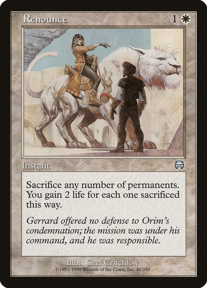 Image for Renounce (42) (MMQ) - Magic: The Gathering