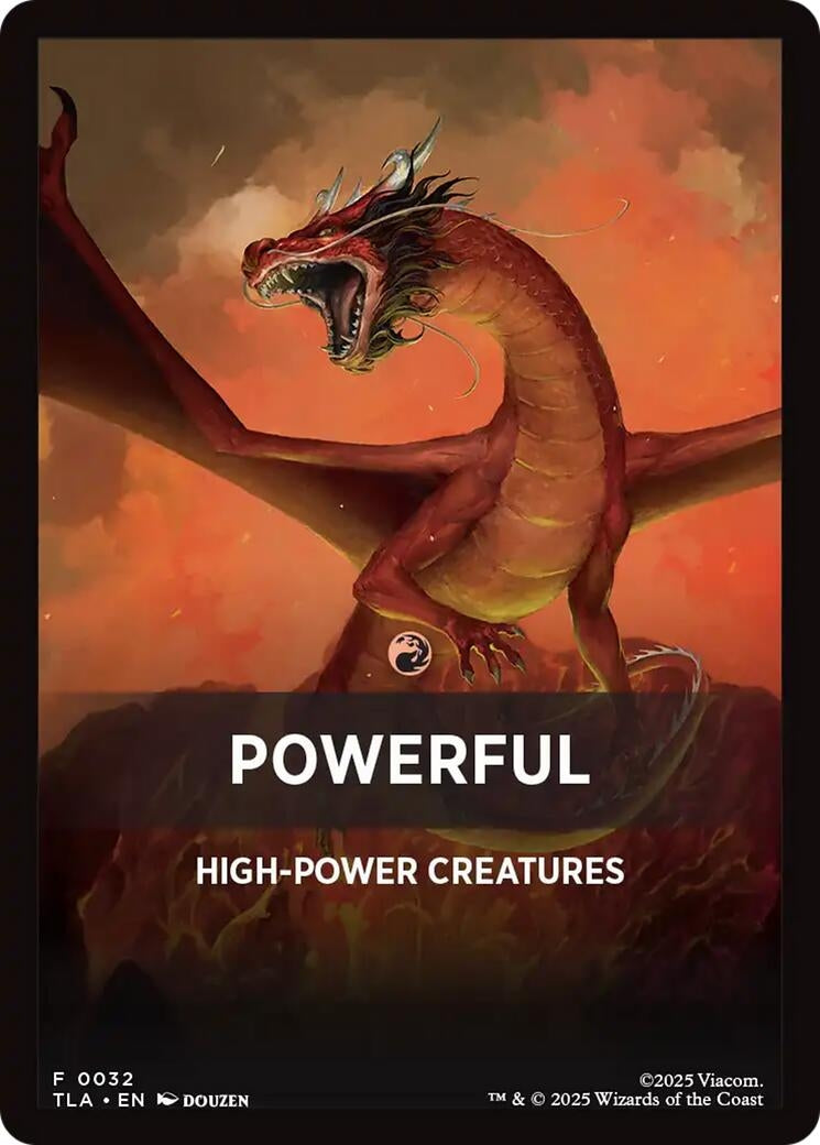 Image for Powerful Theme Card (32) (TLA) - Magic: The Gathering