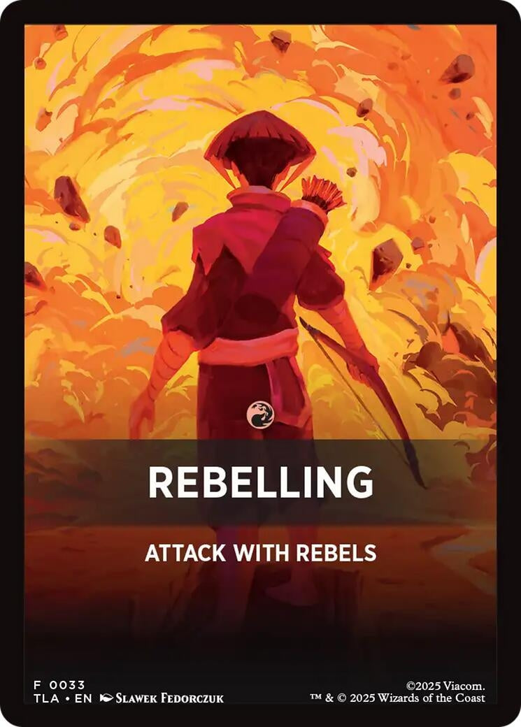 Image for Rebelling Theme Card (33) (TLA) - Magic: The Gathering