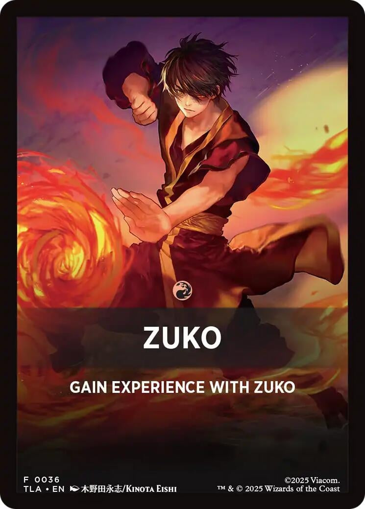 Image for Zuko Theme Card (36) (TLA) - Magic: The Gathering