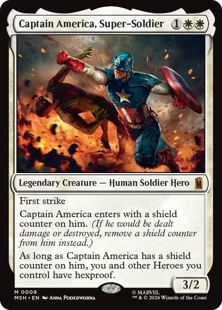 Image for Captain America, Super-Soldier (9) (MSH) - Magic: The Gathering
