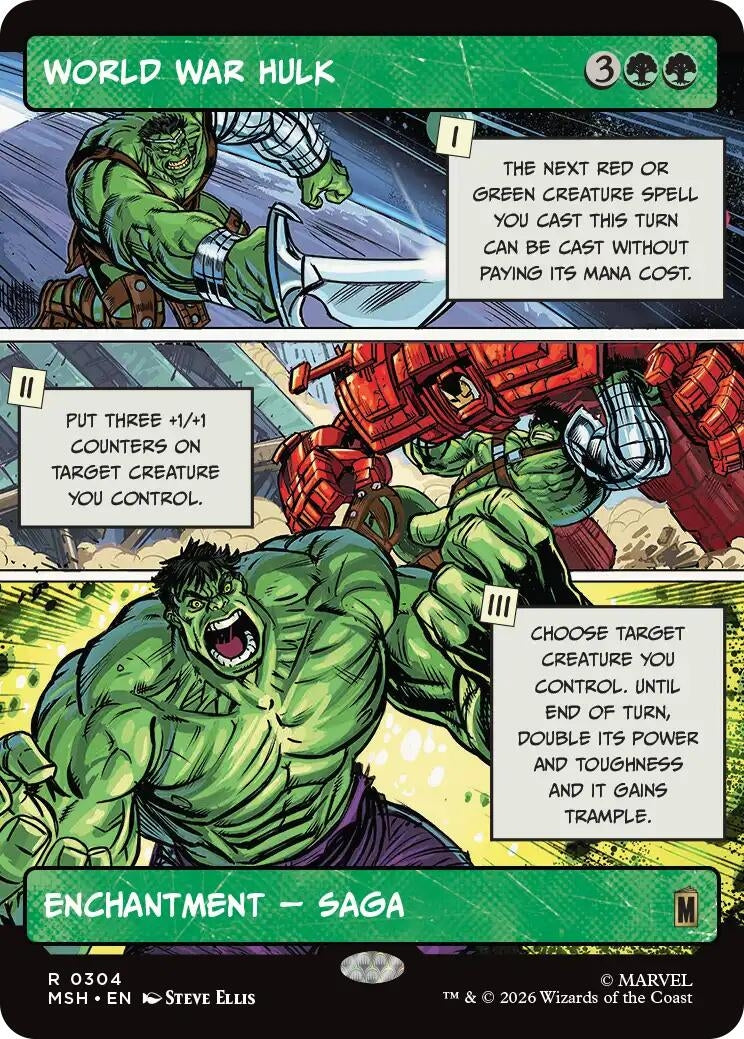 Image for World War Hulk (Borderless) (304) (MSH) - Magic: The Gathering