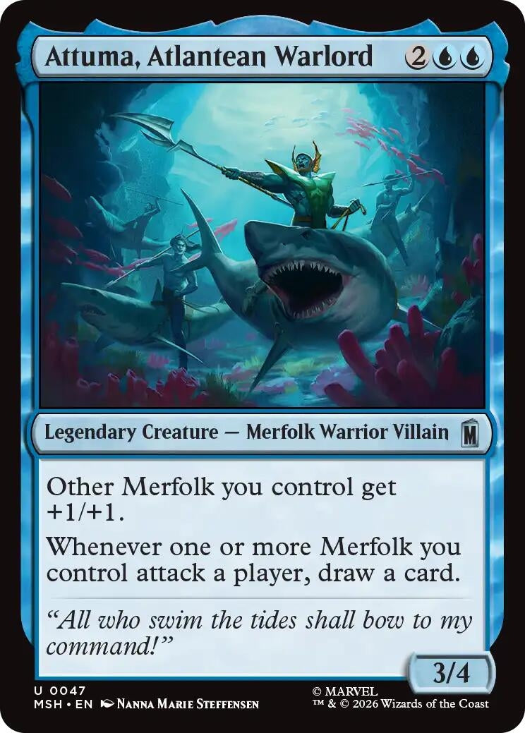 Image for Attuma, Atlantean Warlord (47) (MSH) - Magic: The Gathering