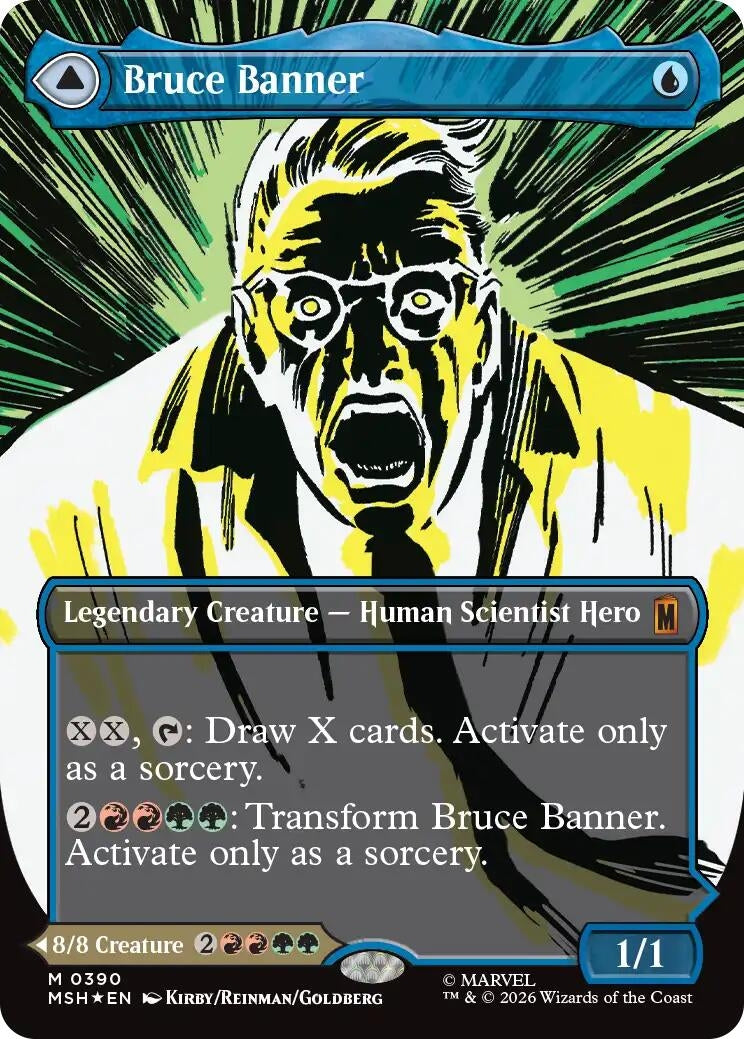 Image for Bruce Banner (Borderless) (0390) (390) (MSH) - Magic: The Gathering