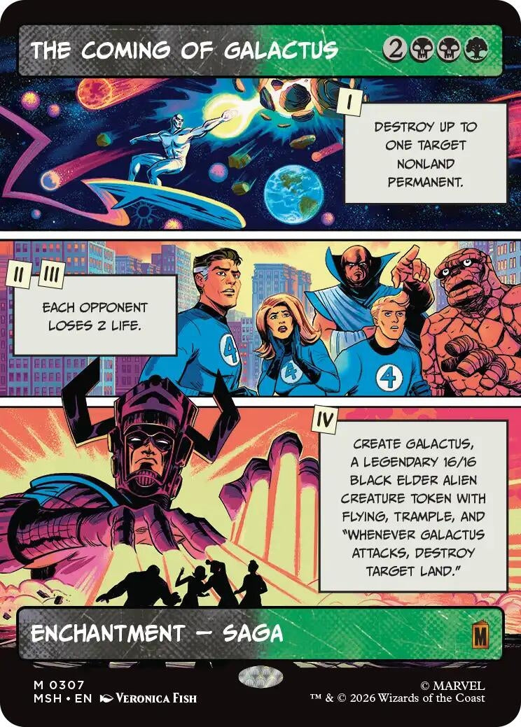Image for The Coming of Galactus (Borderless) (307) (MSH) - Magic: The Gathering