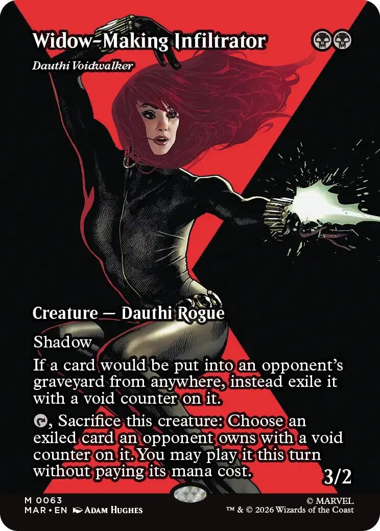 Image for Widow-Making Infiltrator - Dauthi Voidwalker (Borderless) (63) (MAR) - Magic: The Gathering