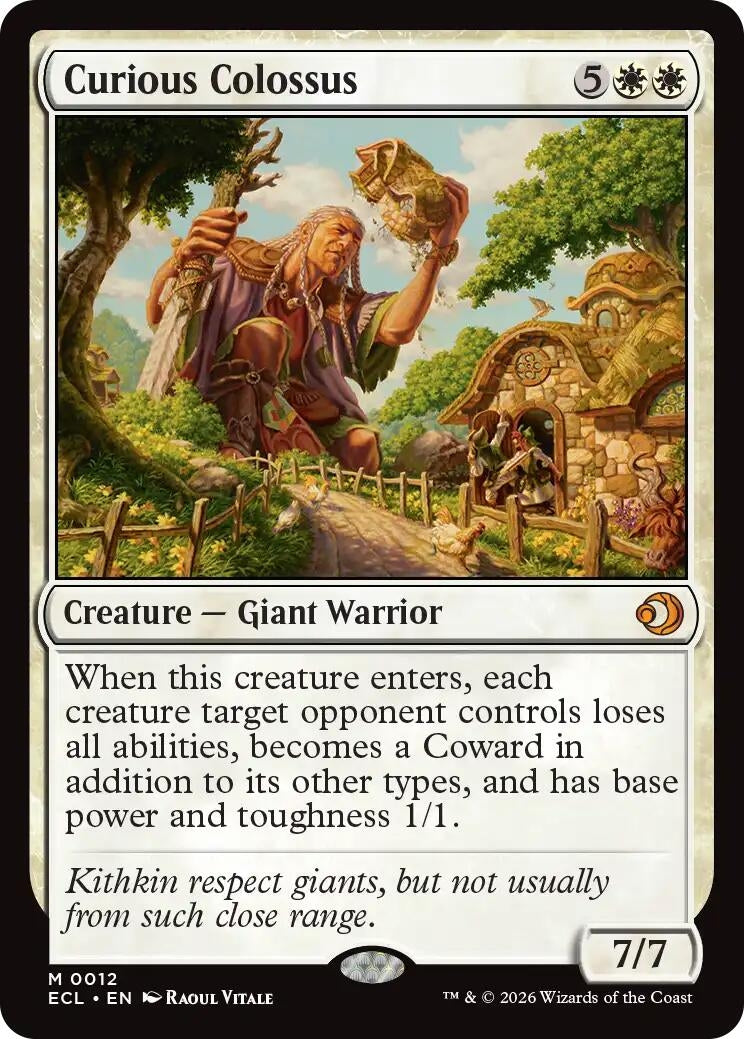 Image for Curious Colossus (12) (ECL) - Magic: The Gathering