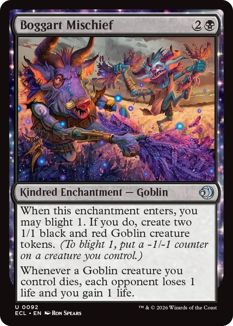 Image for Boggart Mischief (92) (ECL) - Magic: The Gathering