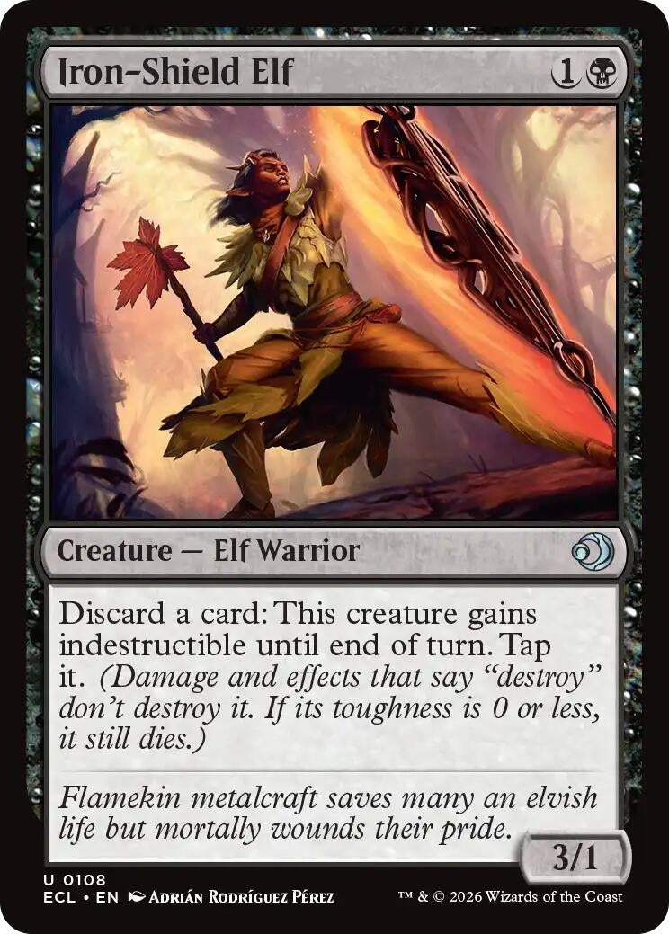 Image for Iron-Shield Elf (108) (ECL) - Magic: The Gathering
