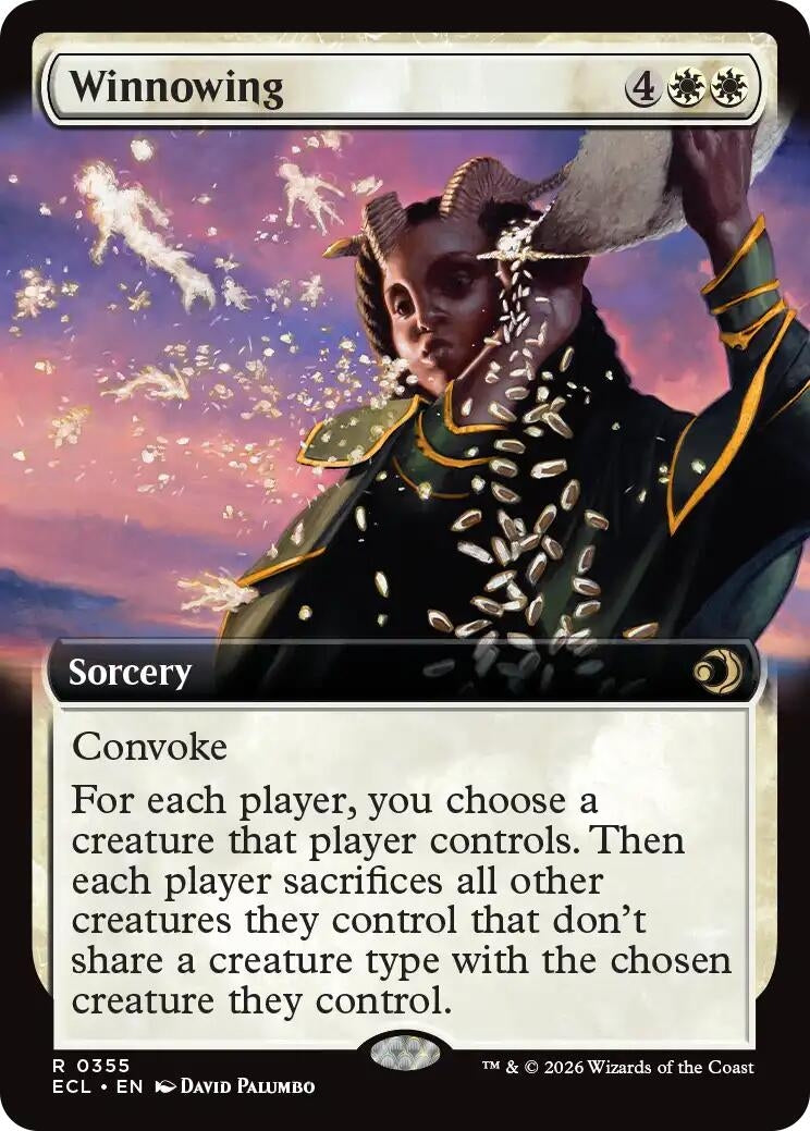Image for Winnowing (Extended Art) (355) (ECL) - Magic: The Gathering