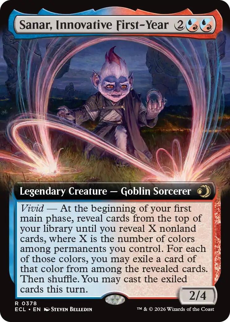 Image for Sanar, Innovative First-Year (Extended Art) (378) (ECL) - Magic: The Gathering