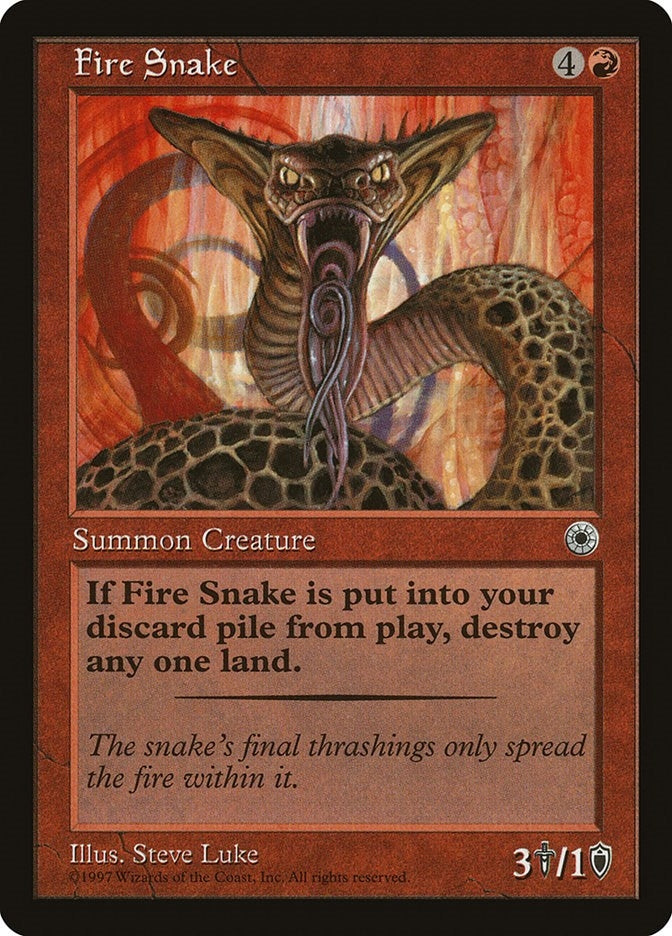 Image for Fire Snake (POR) - Magic: The Gathering