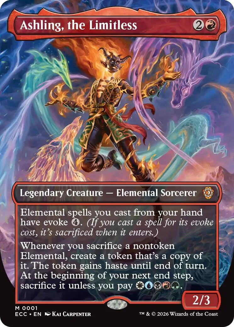 Image for Ashling, the Limitless (Borderless) (1) (ECC) - Magic: The Gathering
