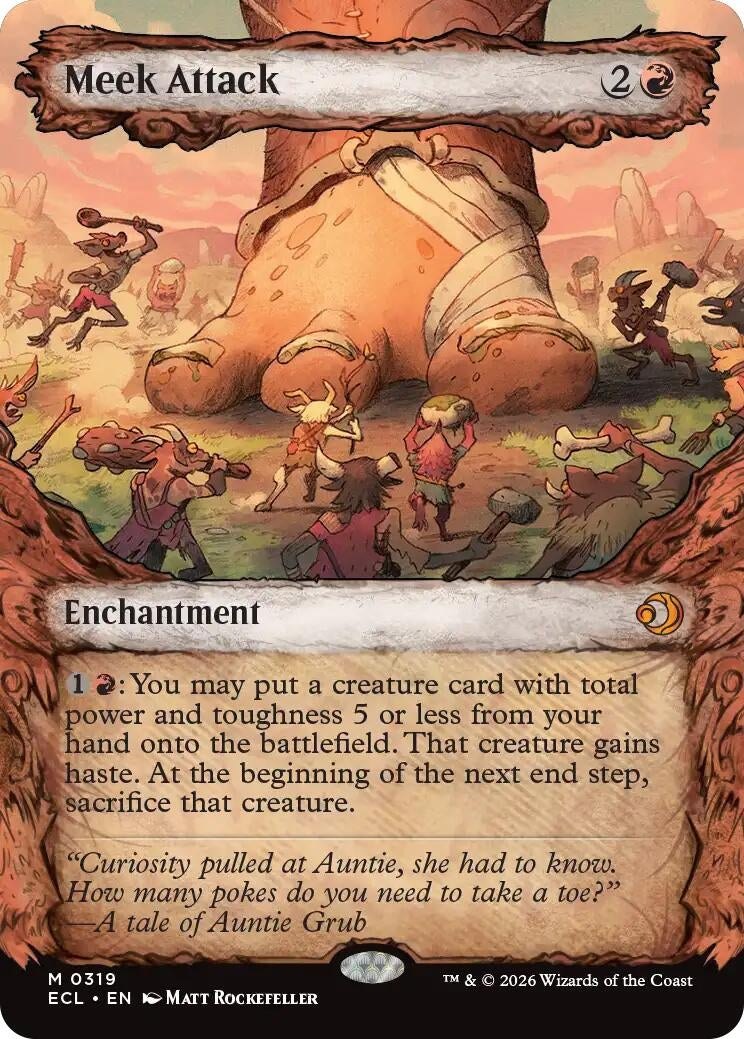 Image for Meek Attack (0319) (Showcase) (319) (ECL) - Magic: The Gathering