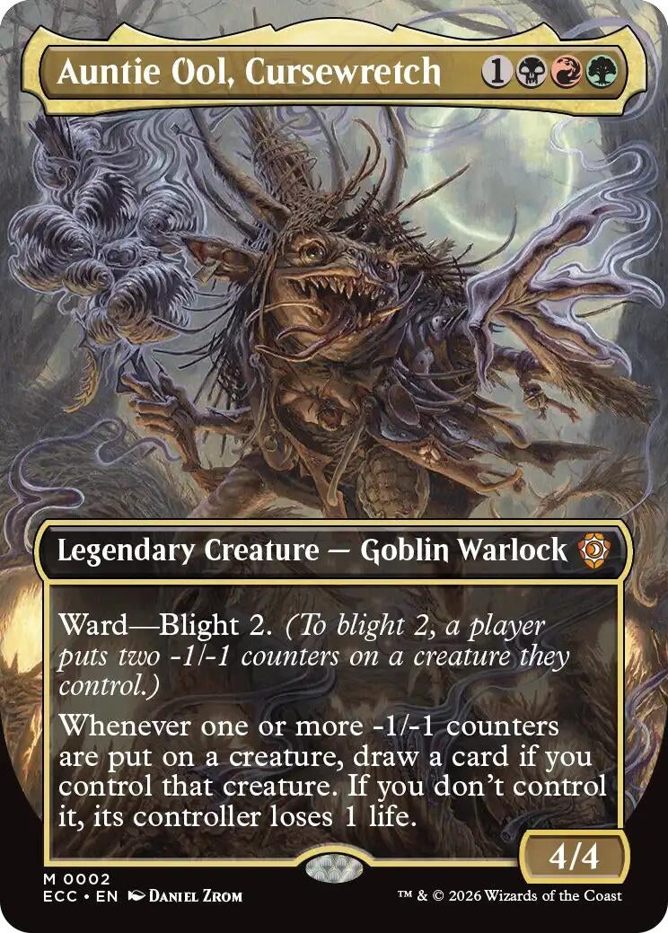 Image for Auntie Ool, Cursewretch (Borderless) (2) (ECC) - Magic: The Gathering