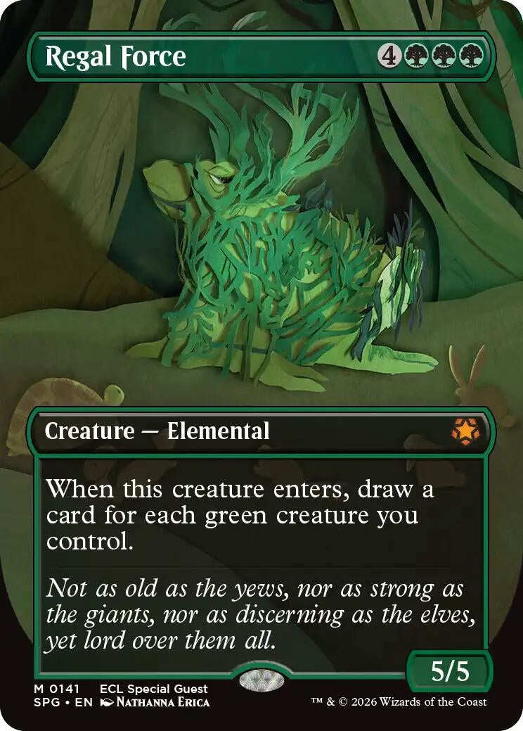 Image for Regal Force (Borderless) (141) (SPG) - Magic: The Gathering