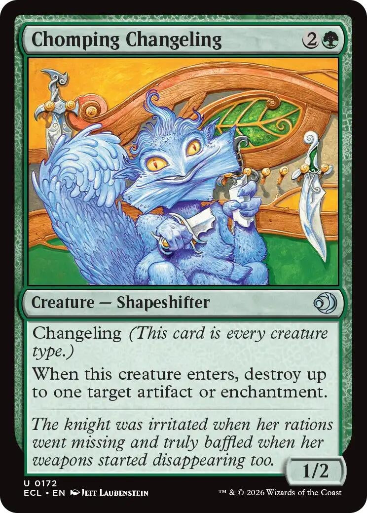Image for Chomping Changeling (172) (ECL) - Magic: The Gathering