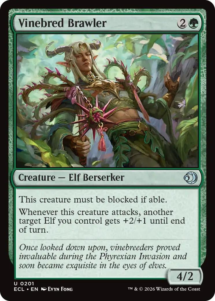 Image for Vinebred Brawler (201) (ECL) - Magic: The Gathering